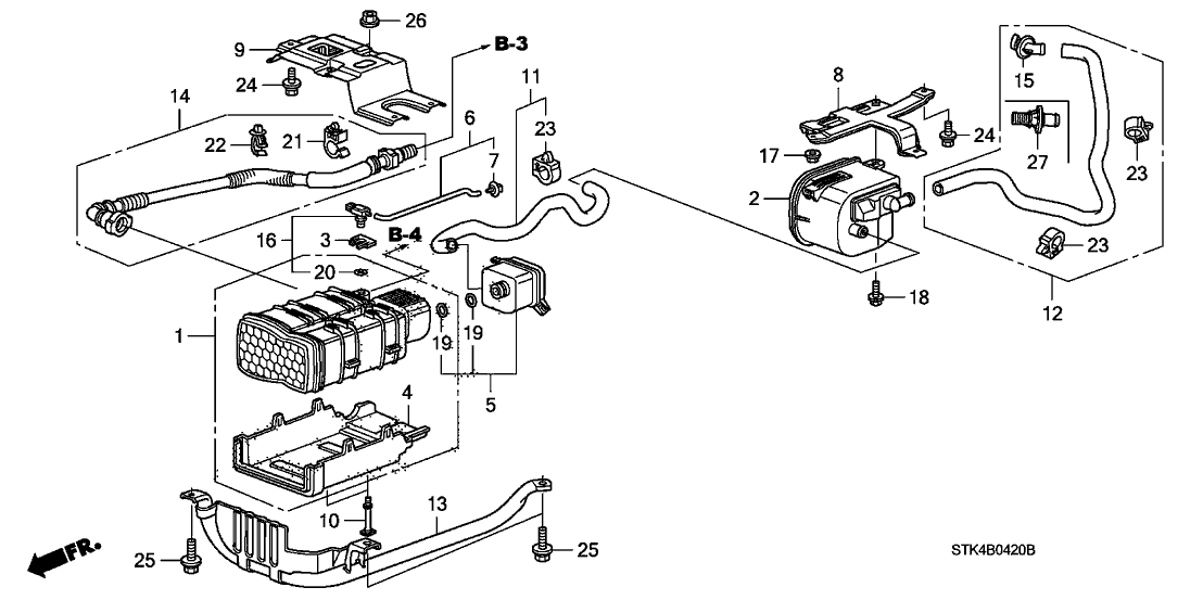 17011-STK-A01 - Genuine Acura Canister Assy.