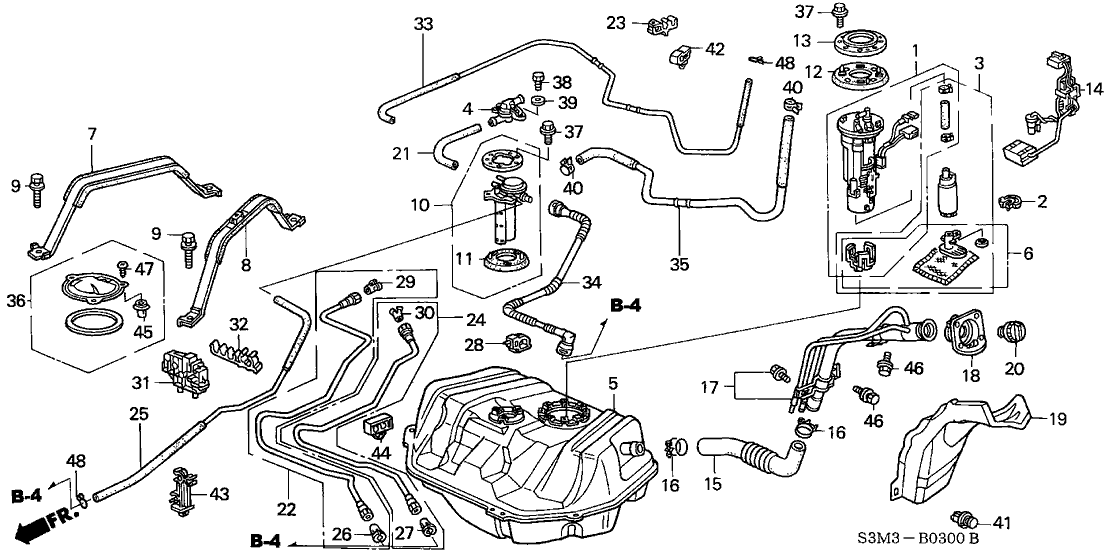 17040-S3M-A00 - Genuine Acura Pump Set, Fuel