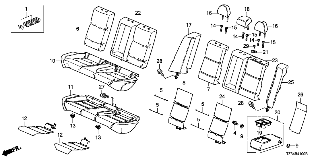 Rear seats перевод. Механизм сидения Акура. Avensis 1 ZZ винты на подлокотник схема.