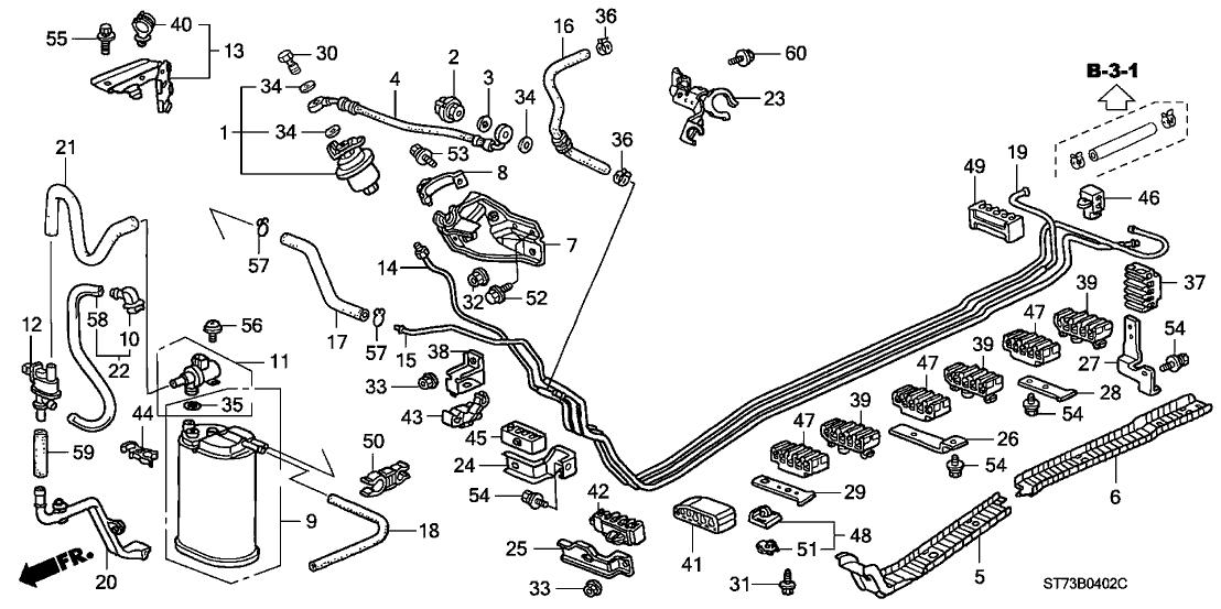 16722-P75-A01 - Genuine Acura Hose, Fuel Feed