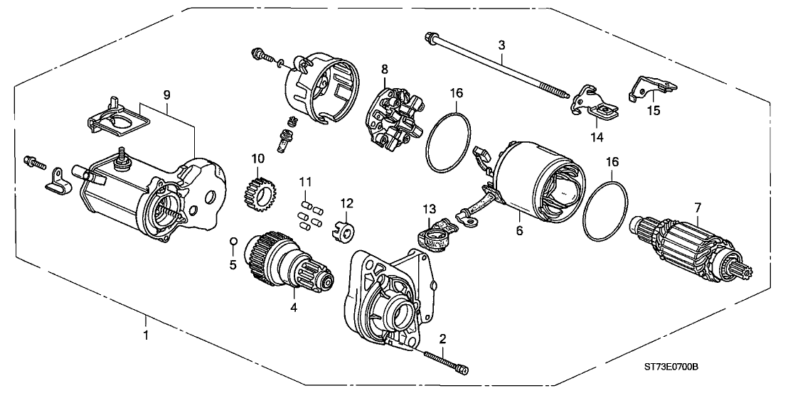 2000 Acura Integra 3 Door LS KA 4AT Starter Motor (DENSO)