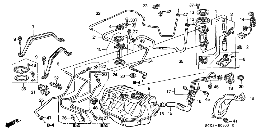 17500-S84-A00 - Genuine Acura Tank, Fuel