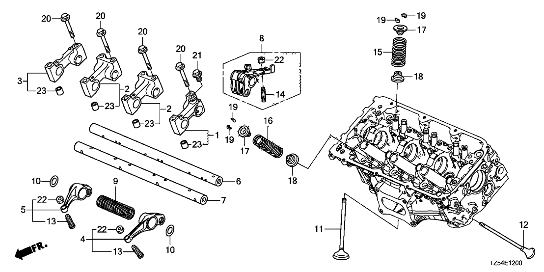 14721-P8E-A00 - Genuine Acura Valve, Ex.