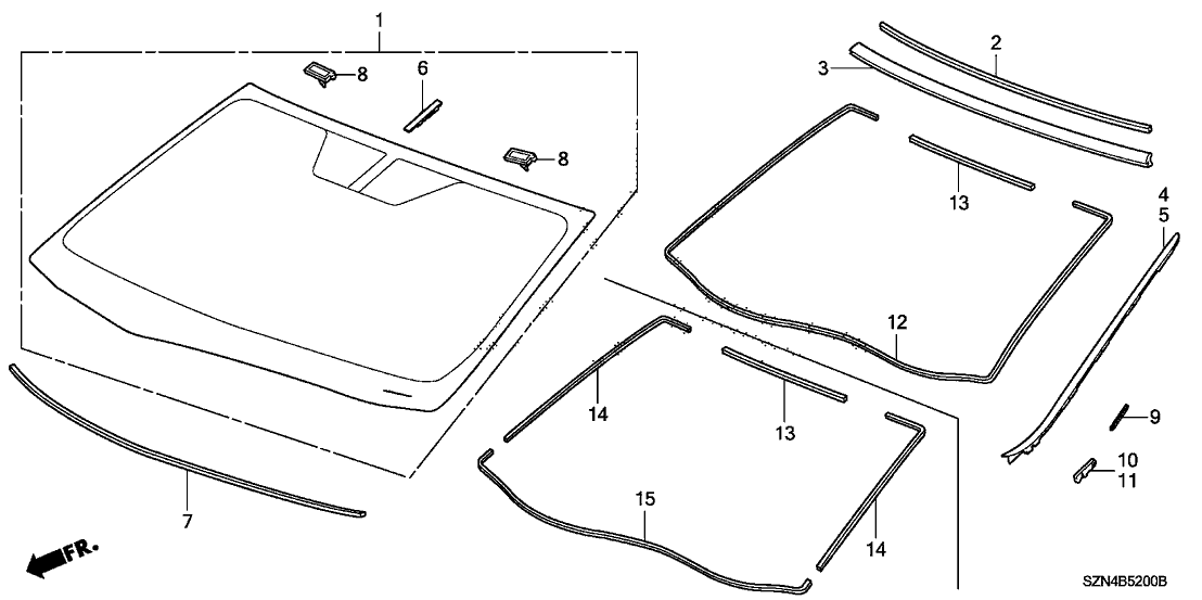 91570-SZA-305 - Genuine Acura Parts