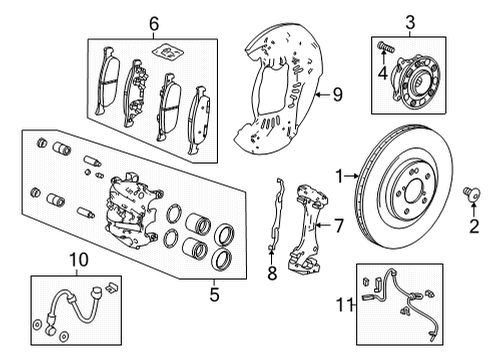 2022 Acura MDX MODULATOR ASSY., VSA Diagram for 57100-TYA-A05