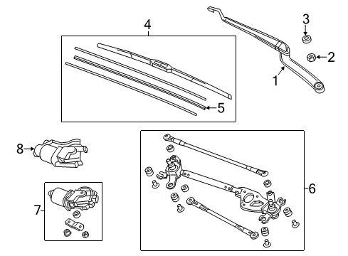 2022 Acura ILX Wipers Diagram 2