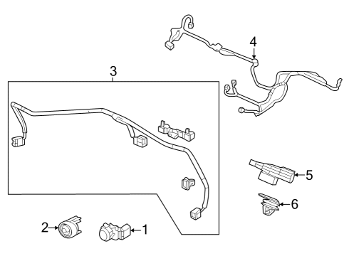 2024 Acura Integra Electrical Components - Front Bumper Diagram 2