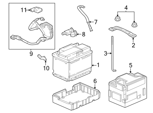 2024 Acura Integra Box, Battery (L2) Diagram for 31521-3S5-000