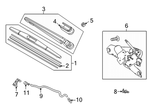 2023 Acura MDX Wipers Diagram 1