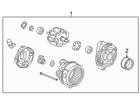 2022 Acura TLX Alternator Diagram 2