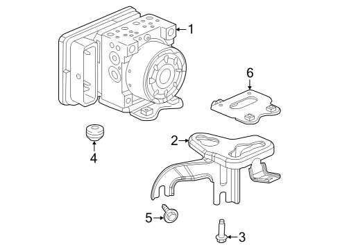 2024 Acura Integra Modulator Assembly , VSA Diagram for 57100-31M-A01