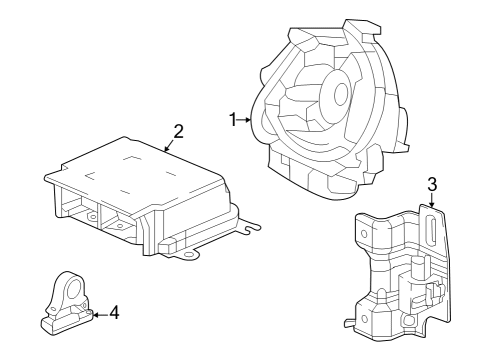 2024 Acura Integra SRS Unit Diagram for 77960-31M-A93