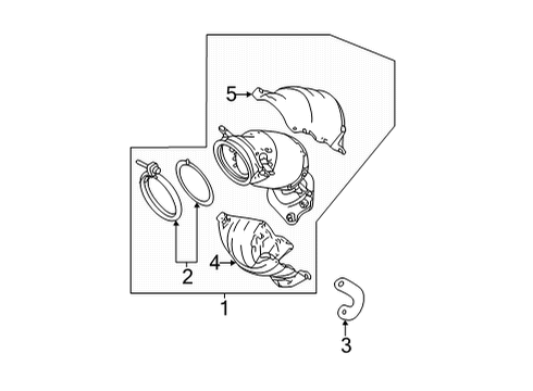 2023 Acura TLX Exhaust Manifold Diagram 2