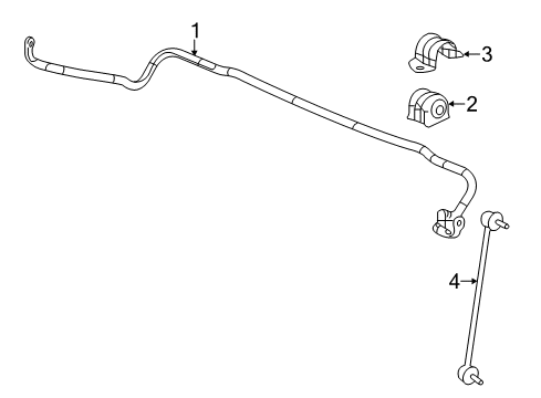 2022 Acura ILX Stabilizer Bar & Components - Front Diagram