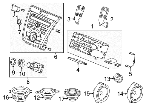 2022 Acura ILX Sound System Diagram 1