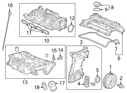 2024 Acura Integra Pan Assembly , Oil Diagram for 11200-6PV-A00