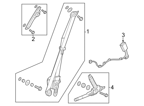 2023 Acura Integra Outer Set Left Nh900L Diagram for 04828-3S5-A01ZA