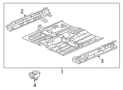 2022 Acura ILX Floor & Sill Diagram