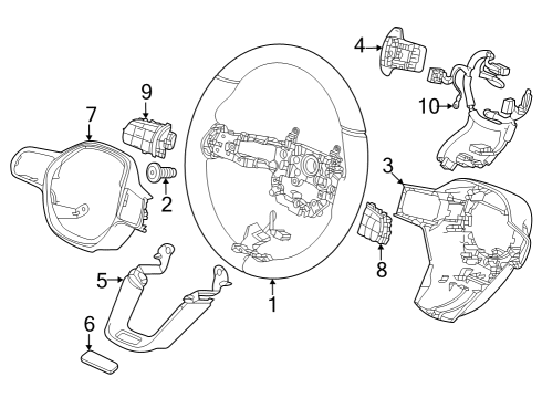 2023 Acura Integra Switch Assembly , Cruise Diagram for 36770-T20-W21