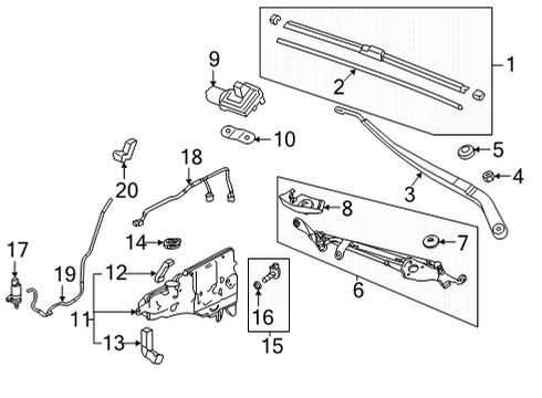 2023 Acura MDX Wipers Diagram 2