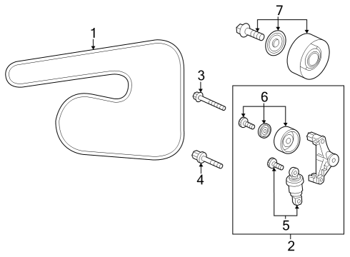 2024 Acura Integra Idler Assembly Diagram for 31140-RPY-G01