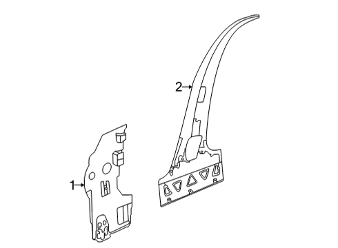 2023 Acura TLX Hinge Pillar Diagram