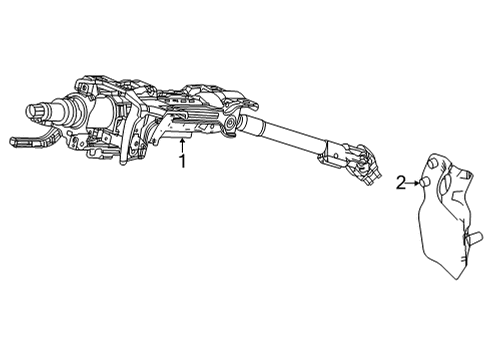 2022 Acura TLX Steering Column & Wheel, Steering Gear & Linkage Diagram 4