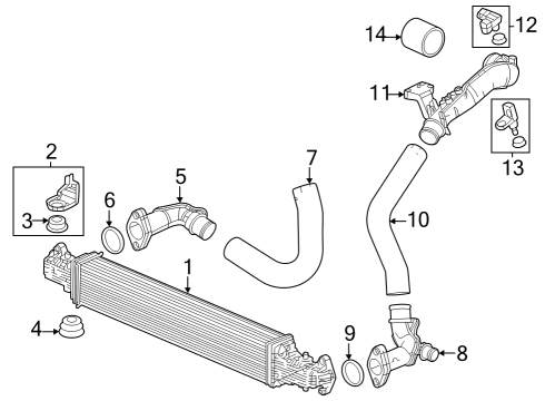 2024 Acura Integra Intercooler Diagram for 19710-66V-A01