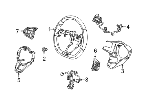 2022 Acura MDX Grip Yr400L Diagram for 78502-TGV-A24ZB