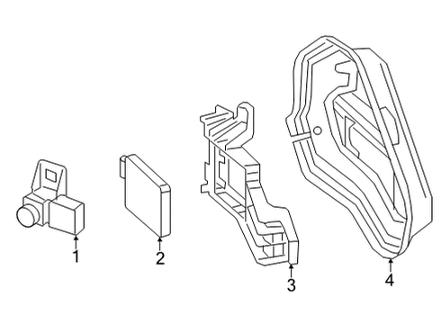 2023 Acura TLX Parking Aid Diagram 3