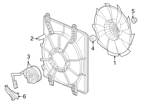 2023 Acura Integra Fan, Cooling Diagram for 19020-64A-A01