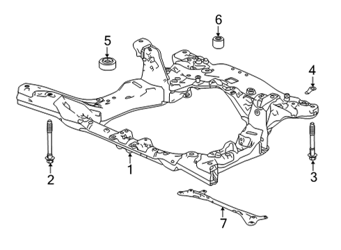 2024 Acura MDX Suspension Mounting - Front Diagram 2