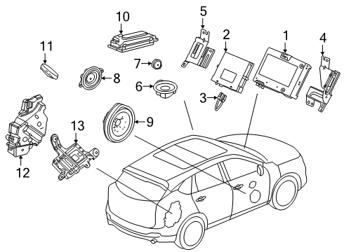 2024 Acura RDX Sound System Diagram 1