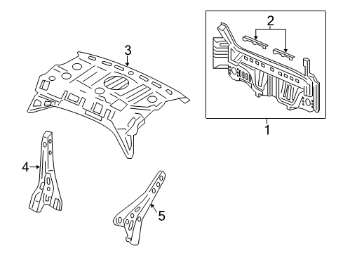 2022 Acura ILX Rear Body Diagram