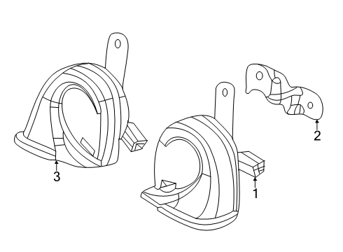 2024 Acura RDX Horn Diagram