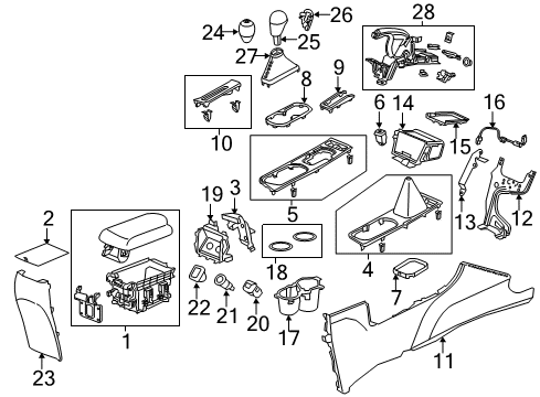 2022 Acura ILX Parking Brake Diagram