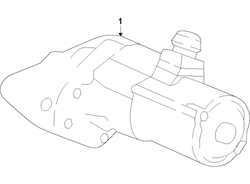 2022 Acura TLX Starter Diagram 3