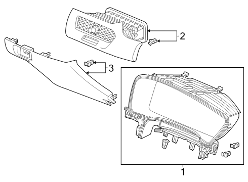 2023 Acura Integra Visor Assembly Nh900L Diagram for 77200-3S5-A01ZA