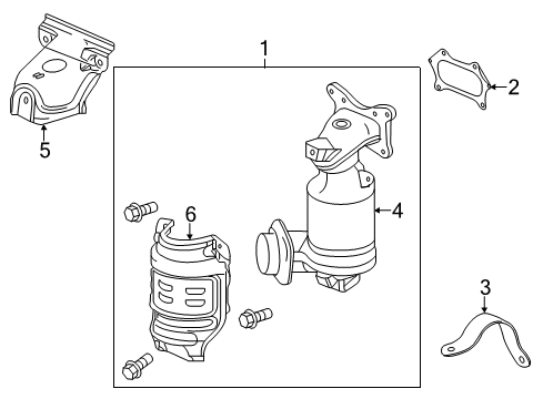 2022 Acura ILX Exhaust Manifold Diagram