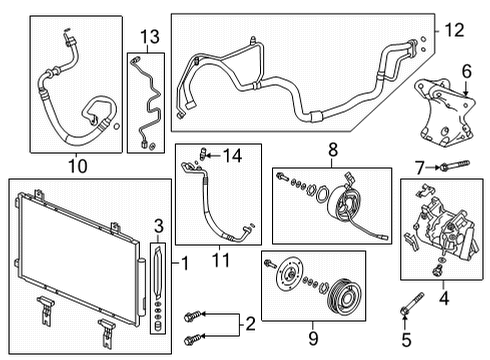 2021 Acura TLX Pipe, Receiver Diagram for 80341-TGZ-A01