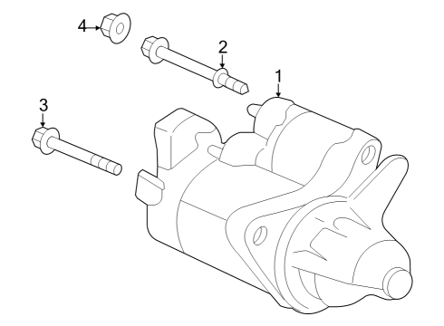 2023 Acura Integra Starter Motor Assembly Diagram for 31200-64A-A01