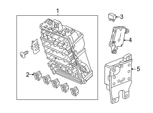 2022 Acura ILX Electrical Components Diagram 1