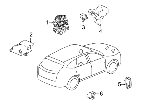 2023 Acura MDX Air Bag Components Diagram 2