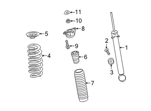 2024 Acura MDX Shocks & Components - Rear Diagram 2