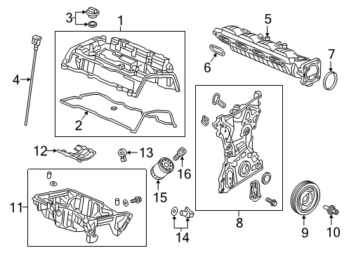 2024 Acura RDX Engine Parts Diagram