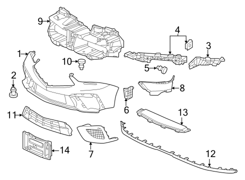 2024 Acura Integra Face, Front Bumper Diagram for 04711-31M-A00ZZ