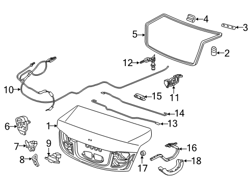 2022 Acura ILX Trunk Diagram