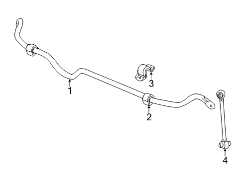 2024 Acura RDX Stabilizer Bar & Components - Rear Diagram 1