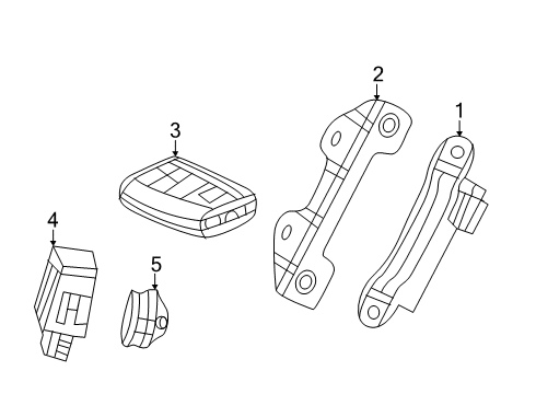 2022 Acura RDX Fob Assembly (Driver 1) Diagram for 72147-TJB-A21