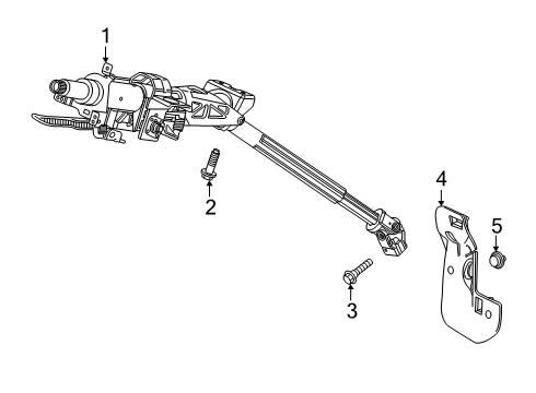 2024 Acura RDX Steering Column Assembly Diagram